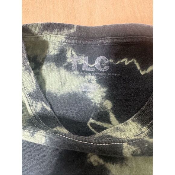 TLC CrazySexyCool Graphic Tee World Tour T-Shirt Tie Dye Print Green Black‎ L - Picture 4 of 6
